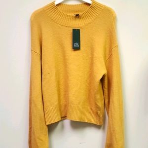 New!! Women's Mock Turtleneck Sweater Gold XL